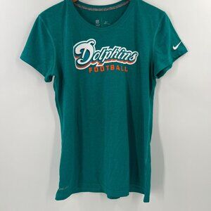 Nike Women Size Large Miami Dolphins Football T-Shirt
